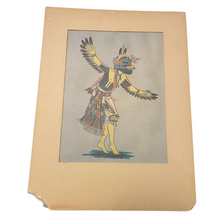 Load image into Gallery viewer, Peter Shelton, Jr. "Eagle Kachina" Vintage Hopi Art 20x15