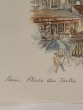 Load image into Gallery viewer, Pair of Parisian Prints by Bernadette Voz Eiffel Tower, Sacred Heart Basilica