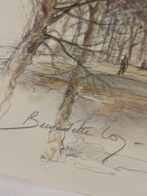 Load image into Gallery viewer, Pair of Parisian Prints by Bernadette Voz Eiffel Tower, Sacred Heart Basilica