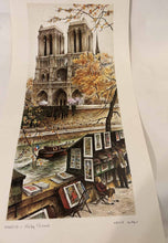 Load image into Gallery viewer, French Landmarks Arc de Triomphe, Eiffel Tower, Notre Dame Rafael Ortiz Alfau Signed