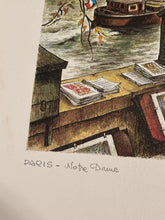 Load image into Gallery viewer, French Landmarks Arc de Triomphe, Eiffel Tower, Notre Dame Rafael Ortiz Alfau Signed