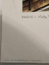 Load image into Gallery viewer, French Landmarks Arc de Triomphe, Eiffel Tower, Notre Dame Rafael Ortiz Alfau Signed