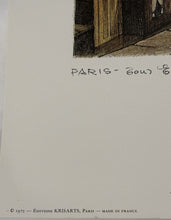 Load image into Gallery viewer, French Landmarks Arc de Triomphe, Eiffel Tower, Notre Dame Rafael Ortiz Alfau Signed