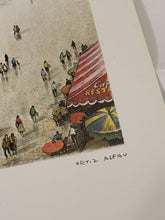 Load image into Gallery viewer, French Landmarks Arc de Triomphe, Eiffel Tower, Notre Dame Rafael Ortiz Alfau Signed