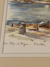 Load image into Gallery viewer, La Cote d'Azur: Menton, Signed Legai, in layered matte
