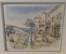 Load image into Gallery viewer, Passage de Provence, a seaside village scene, Signed Legai, in layered matte