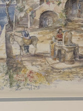 Load image into Gallery viewer, Passage de Provence, a seaside village scene, Signed Legai, in layered matte