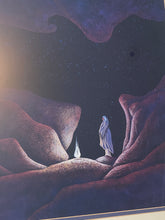 Load image into Gallery viewer, "Night Sounds" Bill Rabbit, Cherokee Signed Limited Edition Print Framed