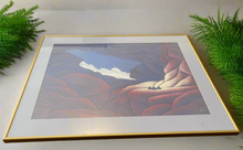 Load image into Gallery viewer, Bill Rabbit's "Ancestor's Cave", 1985. Numbered Print Framed Cherokee Art