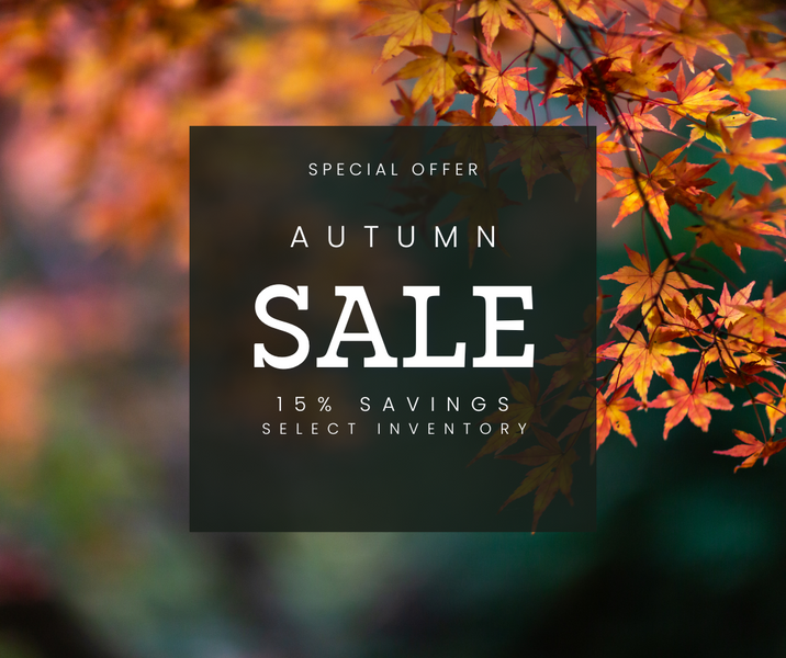 Fall Sale, 15% Savings