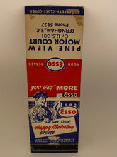 Load image into Gallery viewer, Vintage ESSO Matchbook HAPPY MOTORING South Carolina Collectible