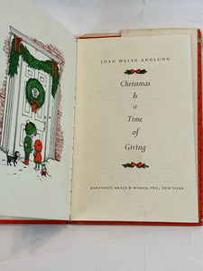 Christmas is a Time of Giving 1961 Joan Walsh Anglund