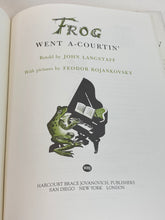 Load image into Gallery viewer, Frog Went A-Courtin&#39; ISBN: 015230214X John Langstaff, Feodor Rojankovsky