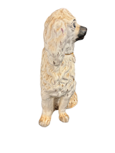 Load image into Gallery viewer, Antique Staffordshire Dog Spaniel Victorian Era Unique Pottery Figurine Seated