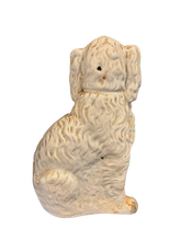 Load image into Gallery viewer, Antique Staffordshire Dog Spaniel Victorian Era Unique Pottery Figurine Seated
