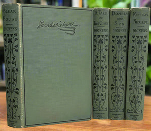 Bleak House, A Tale of Two Cities, Dombey and Son, Nicholas Nickleby - 4 Volume Set