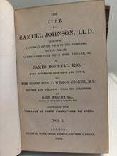 Load image into Gallery viewer, Boswell&#39;s Life of Samuel Johnson L.L.D., Ten Volume Set 1859