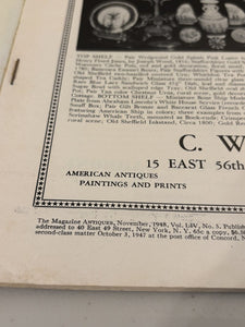 The Magazine Antiques November 1948 Issue