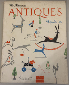 The Magazine Antiques December 1951 Issue, Milton H. Glover Cover