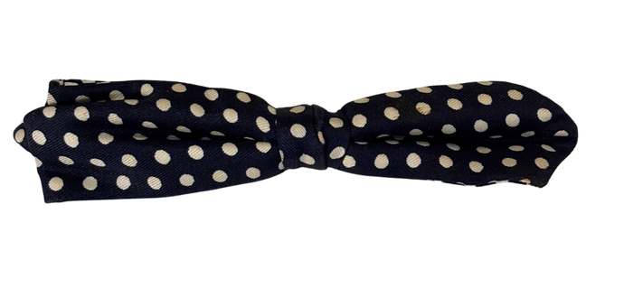 Vintage Ormond Clip-On Bowtie Polka Dots