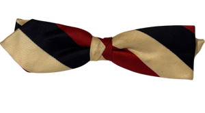 Patriotic Best Clip Vintage Bow Tie Clip-on Red White Blue Striped