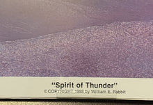 Load image into Gallery viewer, Bill Rabbit &quot;Spirit of Thunder&quot; Print  Signed Numbered 1988 Cherokee Art