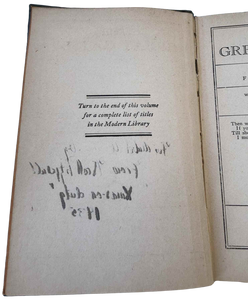 The Great Gatsby, 1934 Modern Library Edition - Signed by F. Scott Fitzgerald