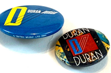 Load image into Gallery viewer, Vintage Duran Duran RARE BAND Pinbacks Lot of 6 Tritec 1984 Originals