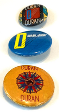 Load image into Gallery viewer, Vintage Duran Duran RARE BAND Pinbacks Lot of 6 Tritec 1984 Originals