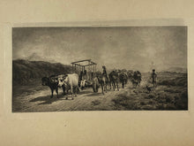 Load image into Gallery viewer, P. Moran Photogravure Down the Arroya to Santa Fe 1893