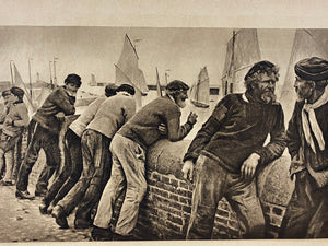 Photogravure of Fishermen and Sailors in Europe
