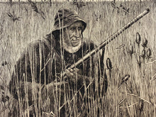 Load image into Gallery viewer, Duck Hunter Kneeling in the Field Engraving