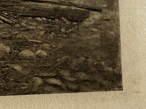 The Strike Antique Photogravure on Tissue After Robert Koehler
