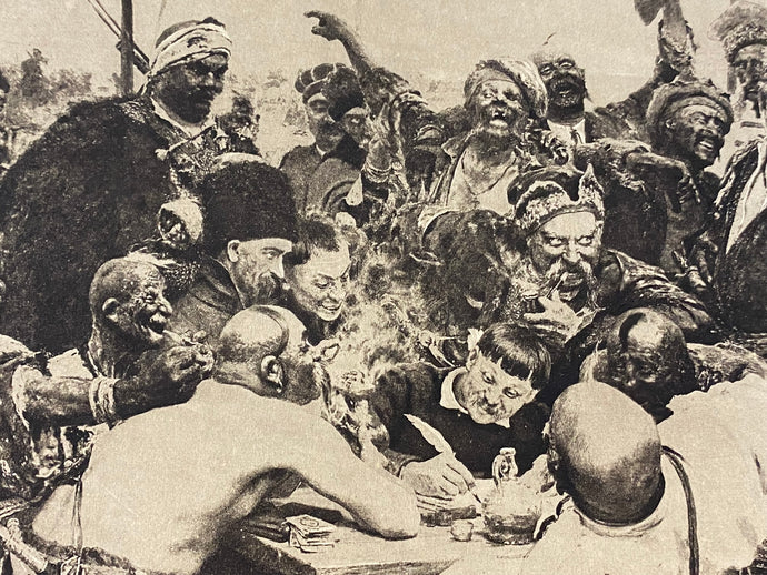 Reply of the Zaporozhian Cossacks  Print After  Ilya Repin