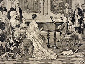 Mozart and his Sister Borckmann Print