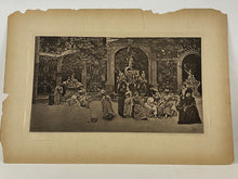 Load image into Gallery viewer, Victorian Women in the Courtyard Photogravure Print