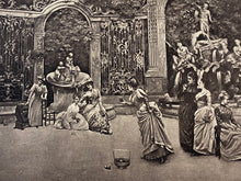Load image into Gallery viewer, Victorian Women in the Courtyard Photogravure Print