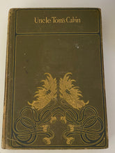 Load image into Gallery viewer, cover of Uncle Tom&#39;s Cabin with gold gilt lettering