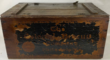 Load image into Gallery viewer, Photo of a wooden box from The Colonial Biscuit Company in Philadelphia