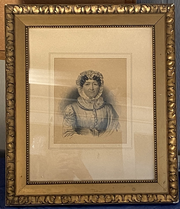 portrait of a woman, antique framed in the style of Ferdinand de Braekeleer