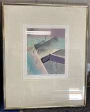 Load image into Gallery viewer, Contemporary Trio of Signed Abstract Screenprints Framed 1989