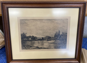 David Law Artist's Proof of Neir on the Thames