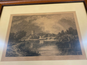 David Law, Henley on the Thames, 19th Century Etching, Artist's Proof