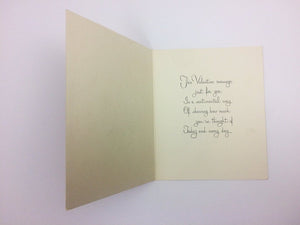 Norcross Sentimental Valentine Greeting Card Vintage Mid-Century