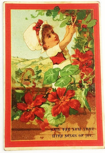 Victorian Era New Year's Greeting Card