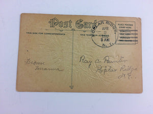 January Birthstone 1910 Postcard Vintage Greeting Postmarked